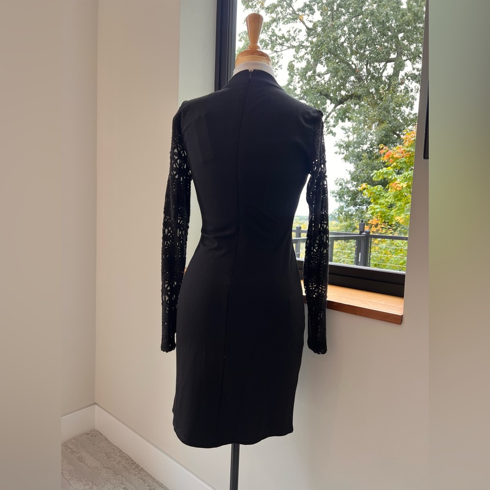 Lulu's Black Long Sleeve Lace Dress - Picture 3 of 9